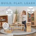 ECR4Kids Over-Sized Hollow Wooden Block Set for Kids Play Natural 18-Piece Set 18 Piece Set Large B002VLHQFI